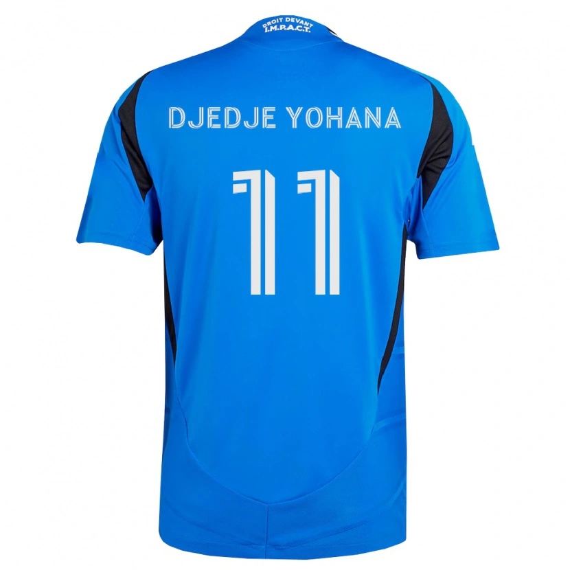Danxen Hombre Camiseta Kabie Djedje Yohana #11 Azul Blanco Negro 1ª Equipación 2026/27 La Camisa México
