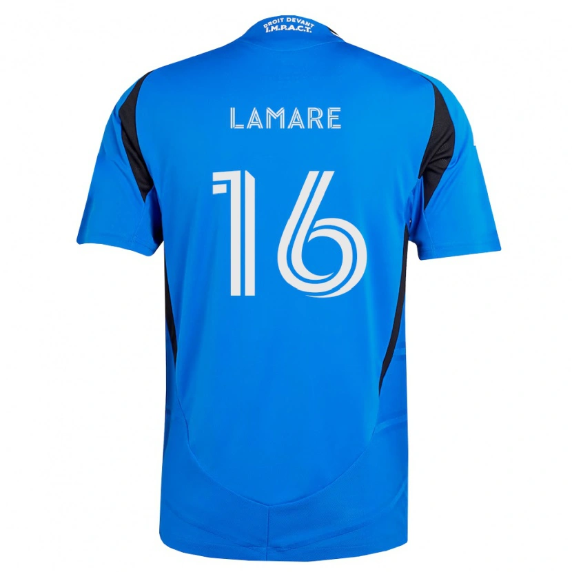 Danxen Hombre Camiseta Samuel Lamare #16 Azul Blanco Negro 1ª Equipación 2026/27 La Camisa México