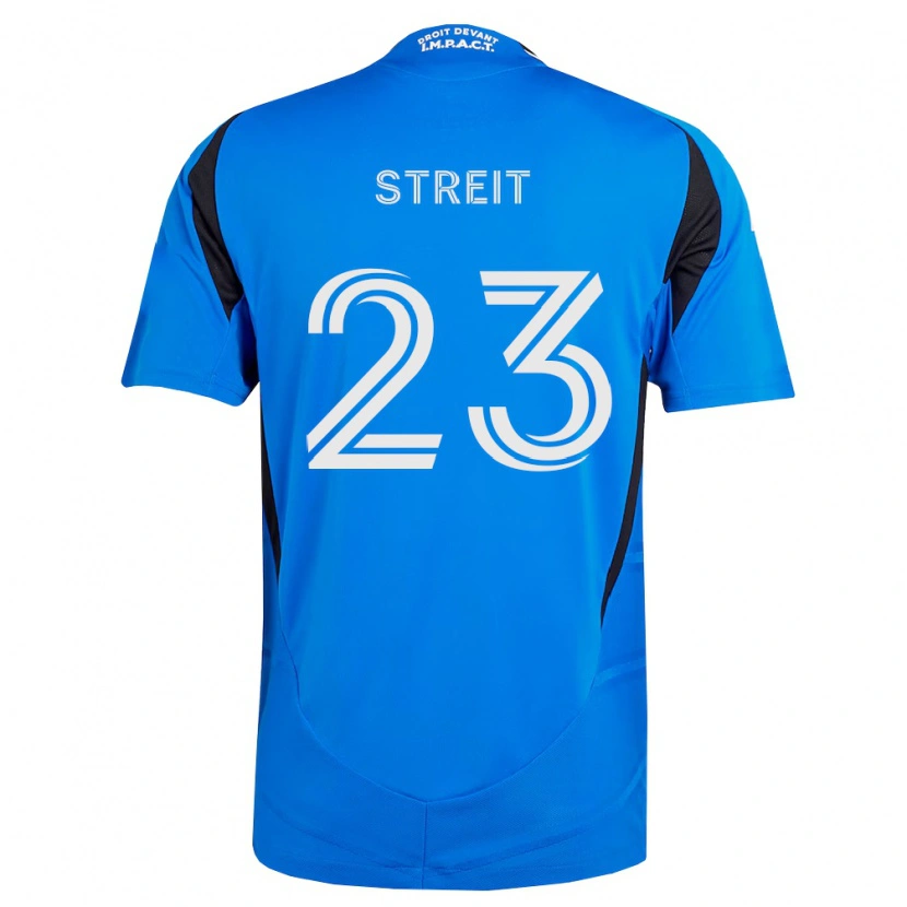 Danxen Hombre Camiseta Noah Streit #23 Azul Blanco Negro 1ª Equipación 2026/27 La Camisa México