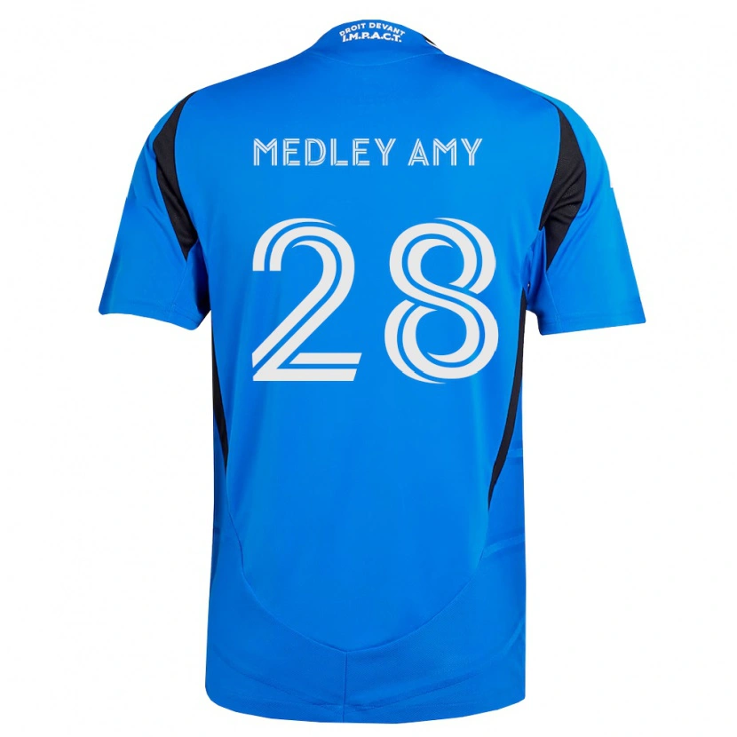 Danxen Hombre Camiseta Medley Amy #28 Azul Blanco Negro 1ª Equipación 2026/27 La Camisa México