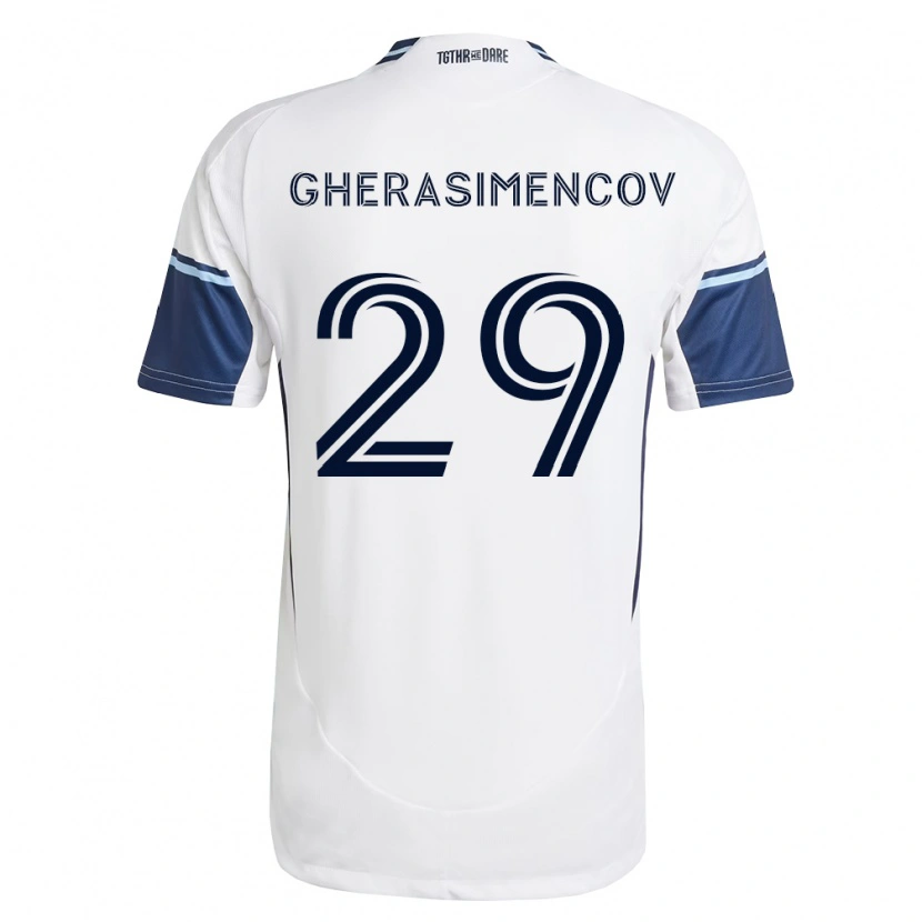 Danxen Hombre Camiseta Mihail Gherasimencov #29 Blanco Azul Real 1ª Equipación 2026/27 La Camisa México
