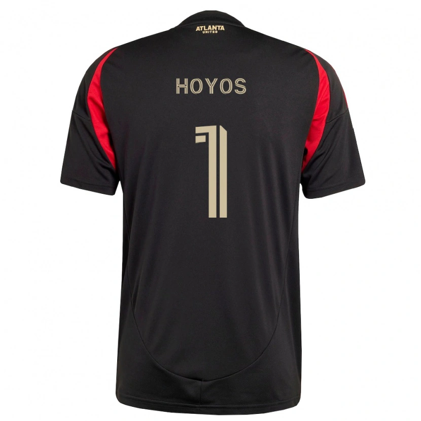 Danxen Hombre Camiseta Lucas Hoyos #1 Negro Rojo 1ª Equipación 2026/27 La Camisa México