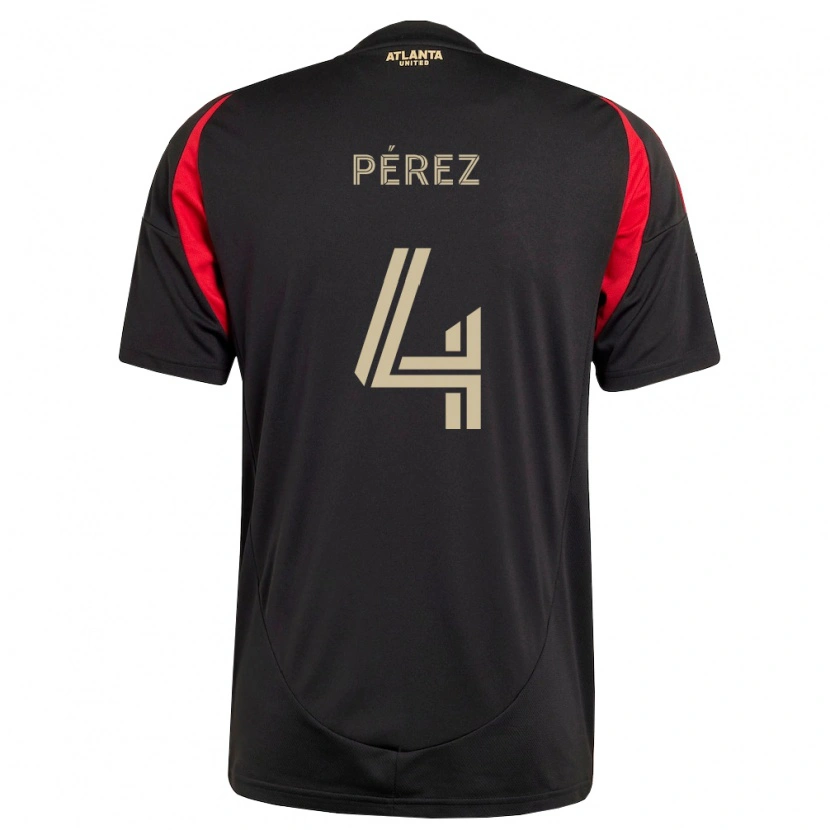 Danxen Hombre Camiseta Gary Pérez #4 Negro Rojo 1ª Equipación 2026/27 La Camisa México