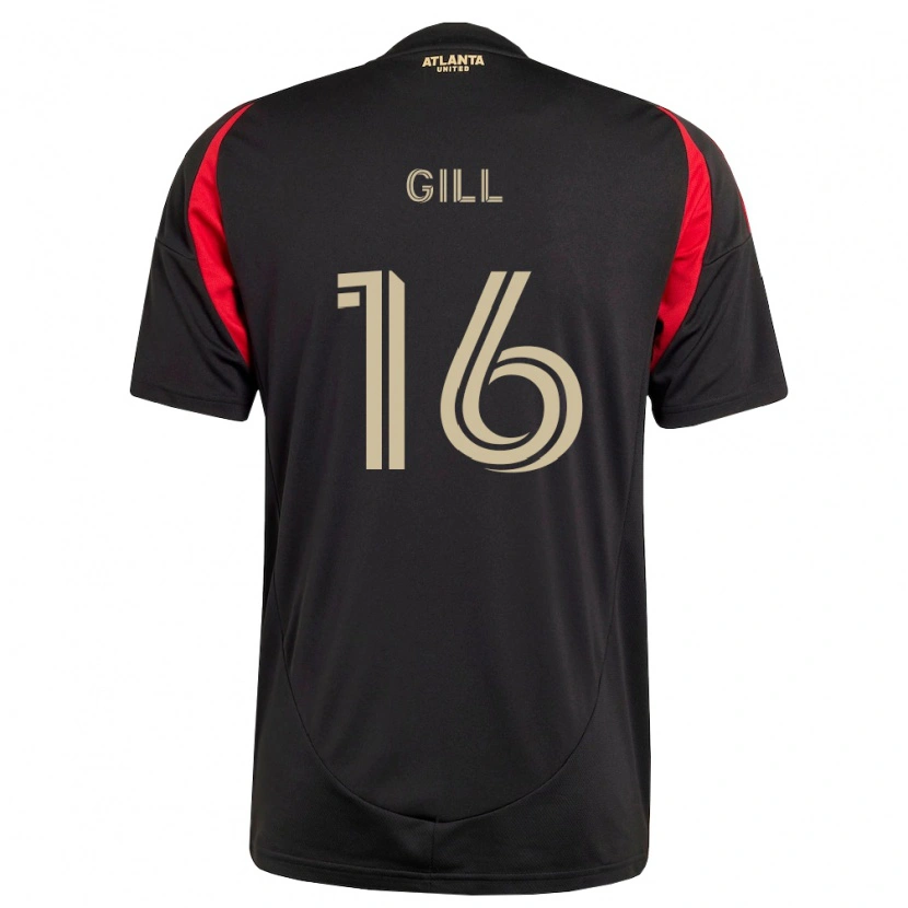 Danxen Hombre Camiseta Adrian Gill #16 Negro Rojo 1ª Equipación 2026/27 La Camisa México