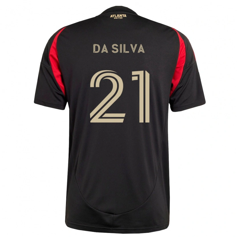 Danxen Hombre Camiseta Lucas Da Silva #21 Negro Rojo 1ª Equipación 2026/27 La Camisa México