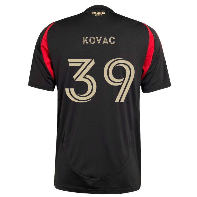 Danxen Hombre Camiseta Arif Kovac #39 Negro Rojo 1ª Equipación 2026/27 La Camisa México