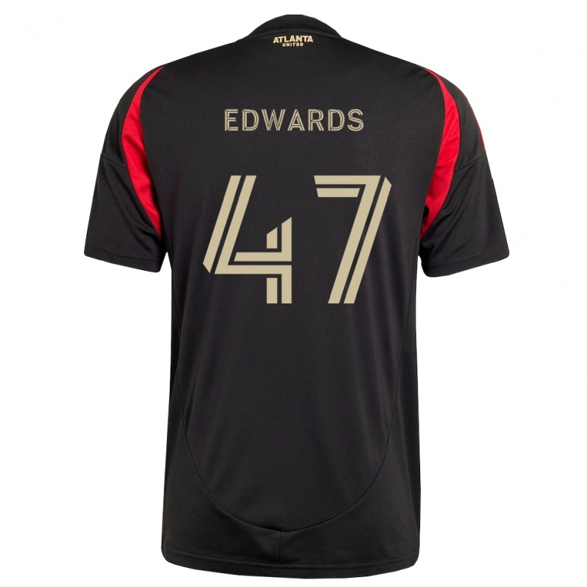 Danxen Hombre Camiseta Matthew Edwards #47 Negro Rojo 1ª Equipación 2026/27 La Camisa México