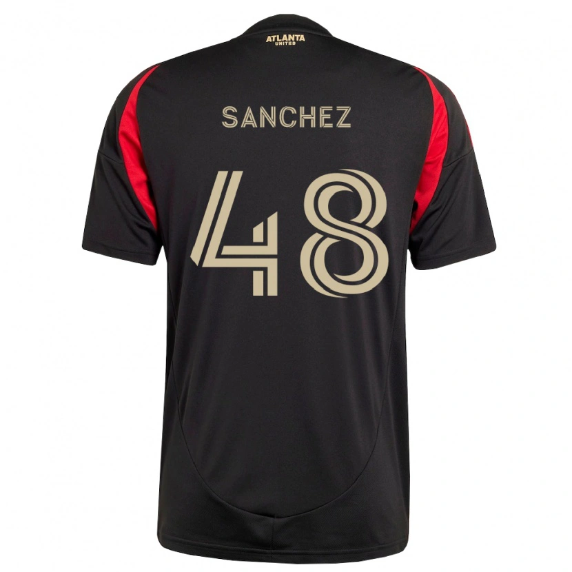 Danxen Hombre Camiseta Cooper Sanchez #48 Negro Rojo 1ª Equipación 2026/27 La Camisa México