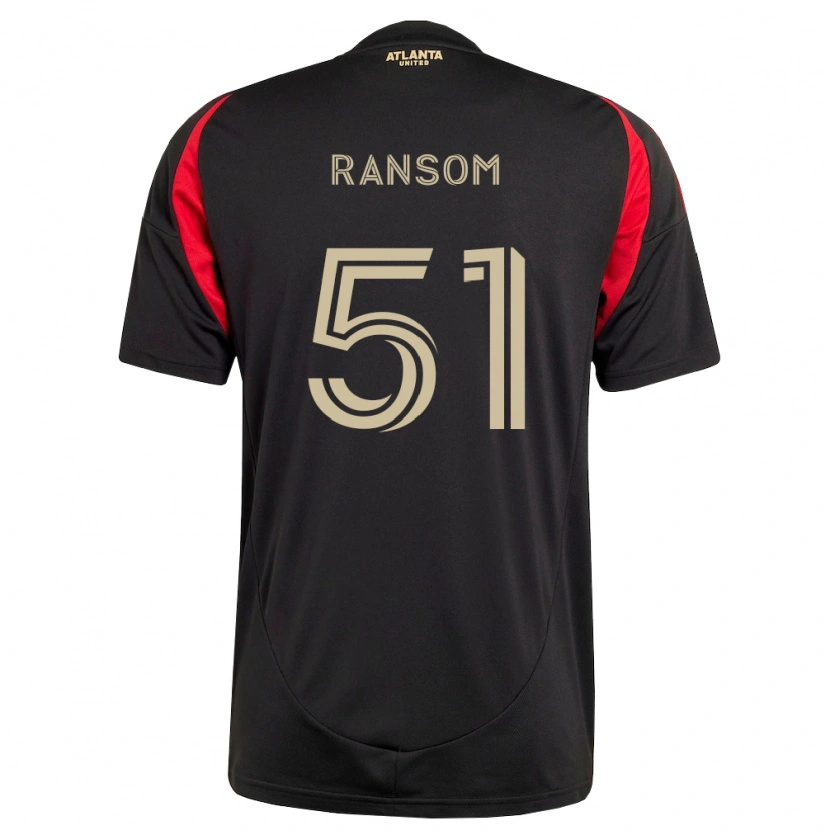 Danxen Hombre Camiseta Jonathan Ransom #51 Negro Rojo 1ª Equipación 2026/27 La Camisa México