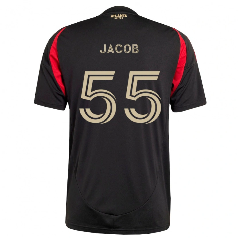 Danxen Hombre Camiseta Tomás Jacob #55 Negro Rojo 1ª Equipación 2026/27 La Camisa México
