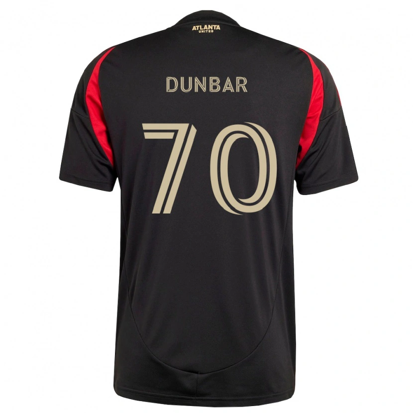 Danxen Hombre Camiseta Cameron Dunbar #70 Negro Rojo 1ª Equipación 2026/27 La Camisa México