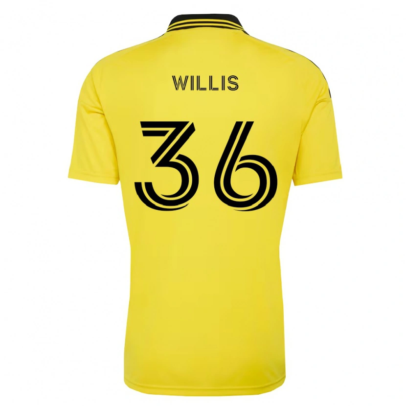 Danxen Hombre Camiseta Pharrell Willis #36 Amarillo Negro 1ª Equipación 2026/27 La Camisa México