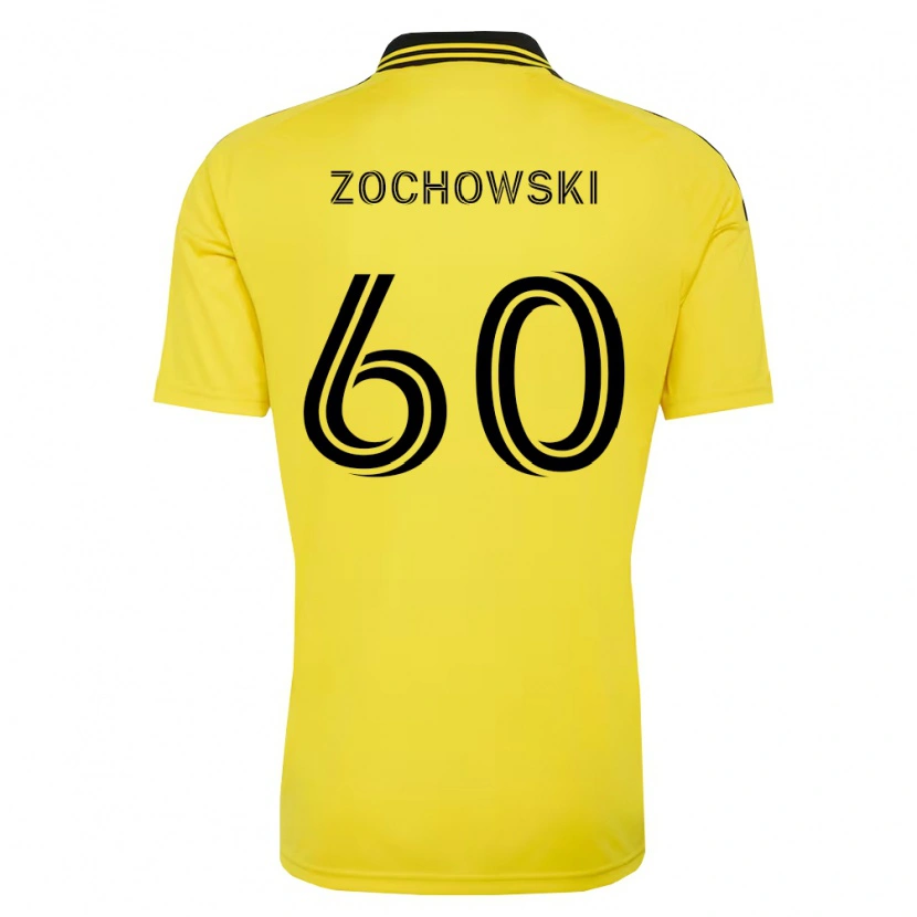 Danxen Hombre Camiseta Alex Zochowski #60 Amarillo Negro 1ª Equipación 2026/27 La Camisa México
