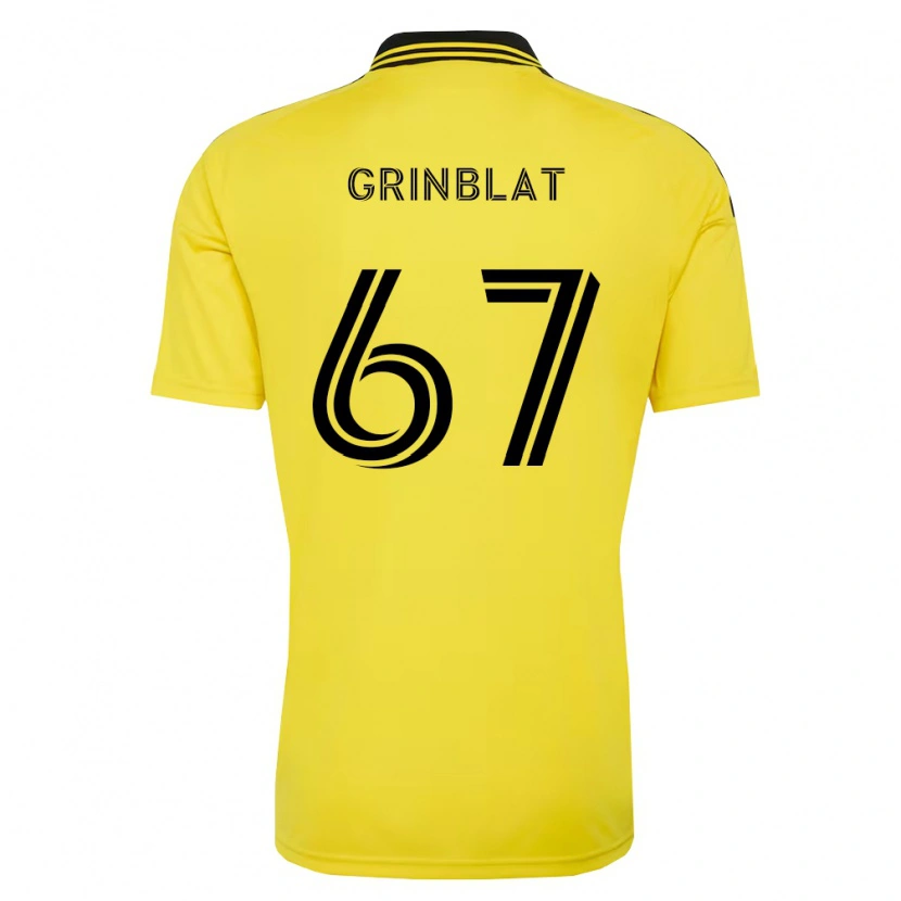 Danxen Hombre Camiseta Artem Grinblat #67 Amarillo Negro 1ª Equipación 2026/27 La Camisa México