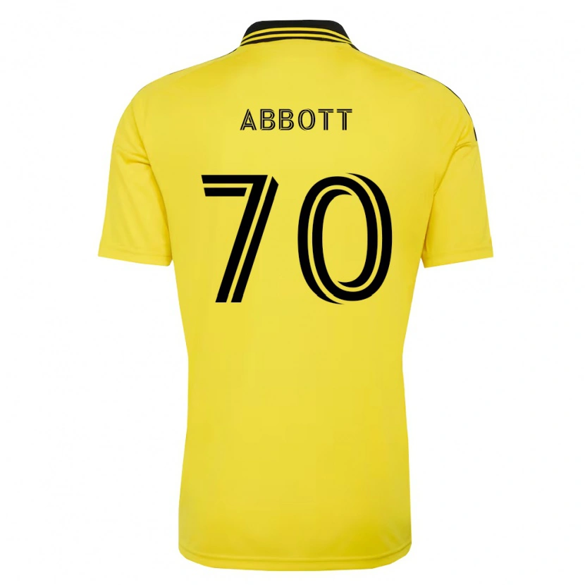 Danxen Hombre Camiseta Keller Abbott #70 Amarillo Negro 1ª Equipación 2026/27 La Camisa México