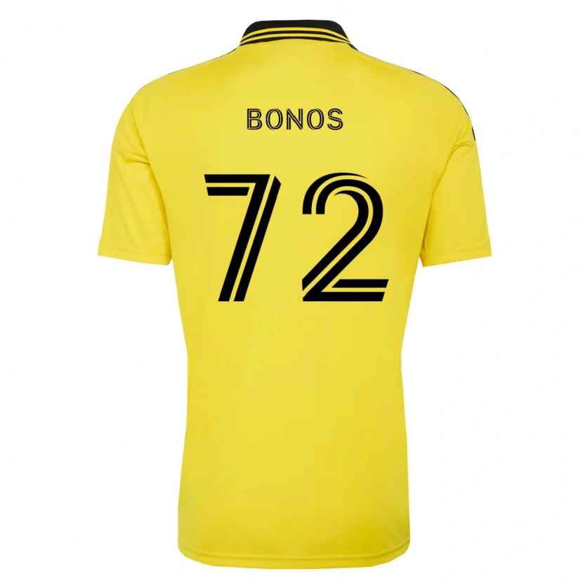 Danxen Hombre Camiseta Jackson Bonos #72 Amarillo Negro 1ª Equipación 2026/27 La Camisa México