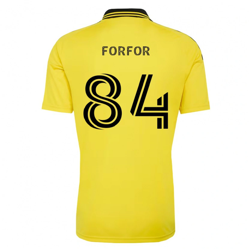 Danxen Hombre Camiseta Prince Forfor #84 Amarillo Negro 1ª Equipación 2026/27 La Camisa México