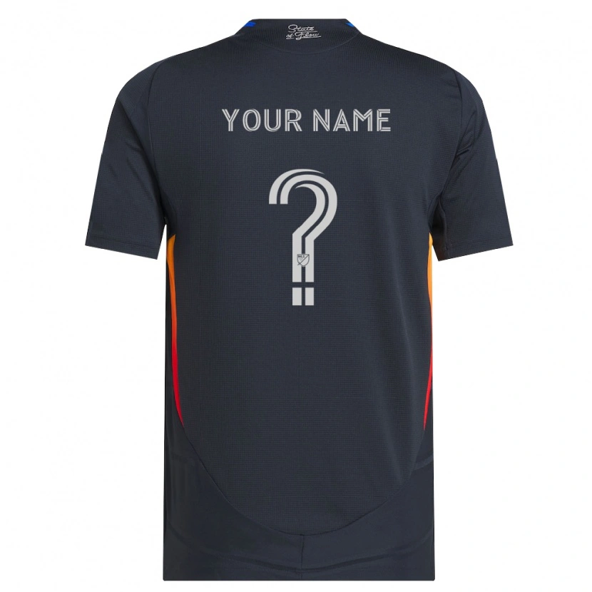 Danxen Hombre Camiseta Su Nombre #0 Gris Oscuro Rojo 1ª Equipación 2026/27 La Camisa México