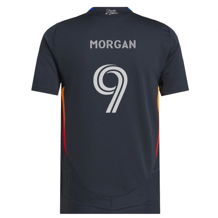 Danxen Hombre Camiseta Lewis Morgan #9 Gris Oscuro Rojo 1ª Equipación 2026/27 La Camisa México