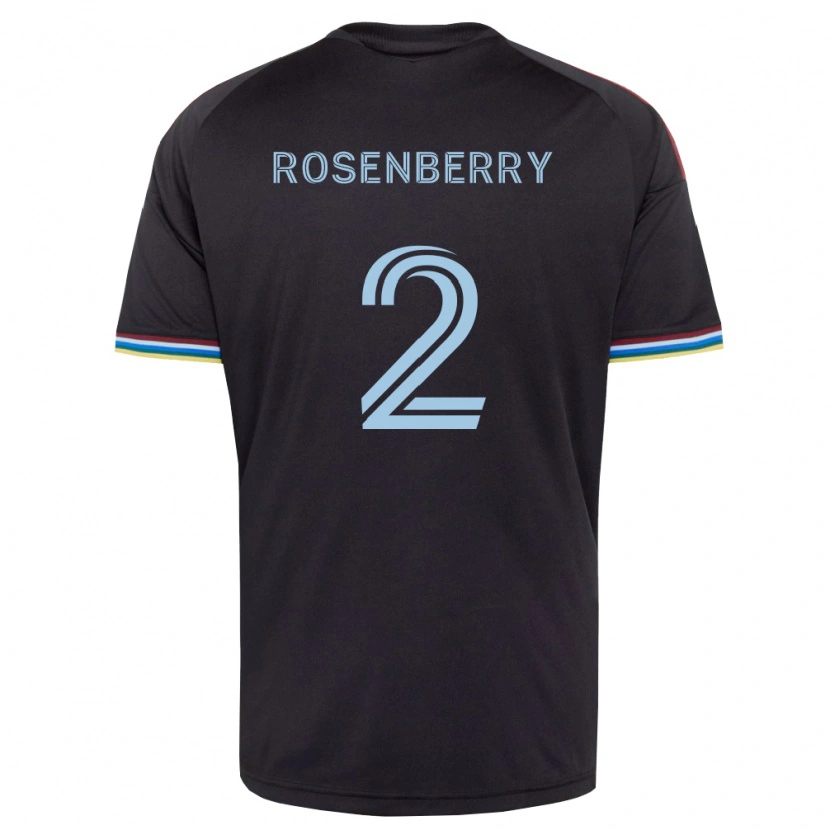 Danxen Hombre Camiseta Keegan Rosenberry #2 Azul Cielo Negro 1ª Equipación 2026/27 La Camisa México
