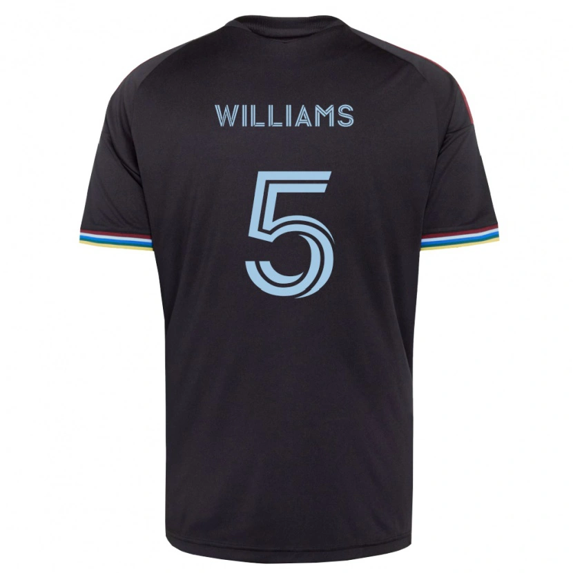 Danxen Hombre Camiseta Loïc Williams #5 Azul Cielo Negro 1ª Equipación 2026/27 La Camisa México