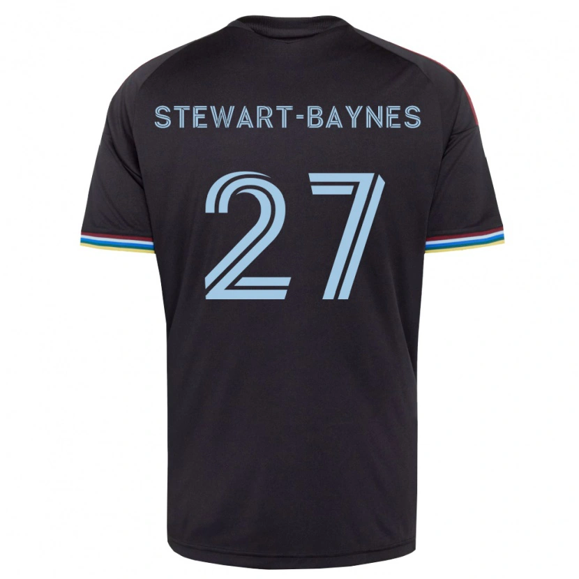 Danxen Hombre Camiseta Kimani Stewart-Baynes #27 Azul Cielo Negro 1ª Equipación 2026/27 La Camisa México