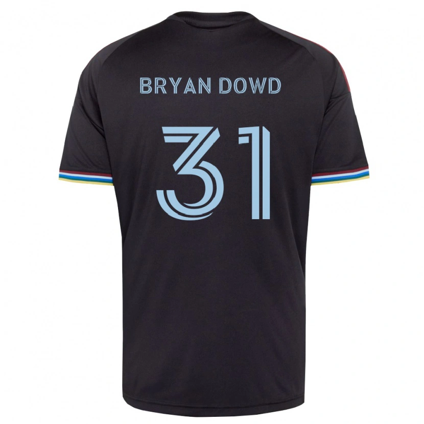 Danxen Hombre Camiseta Bryan Dowd #31 Azul Cielo Negro 1ª Equipación 2026/27 La Camisa México