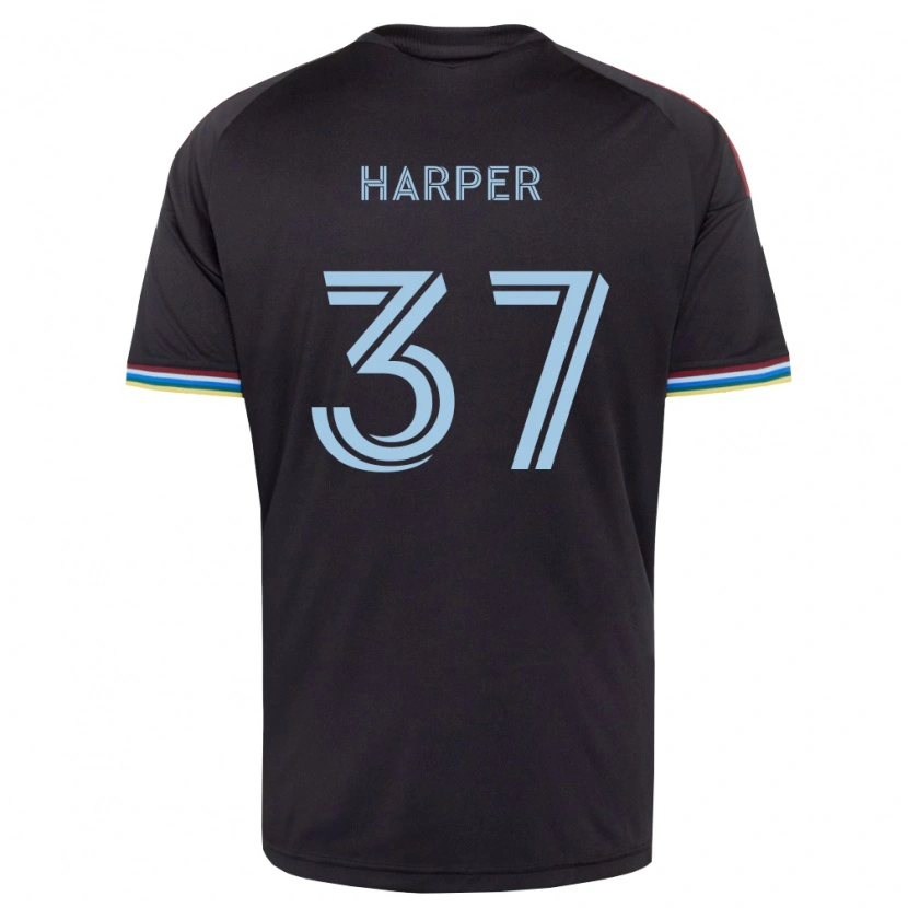 Danxen Hombre Camiseta Charlie Harper #37 Azul Cielo Negro 1ª Equipación 2026/27 La Camisa México