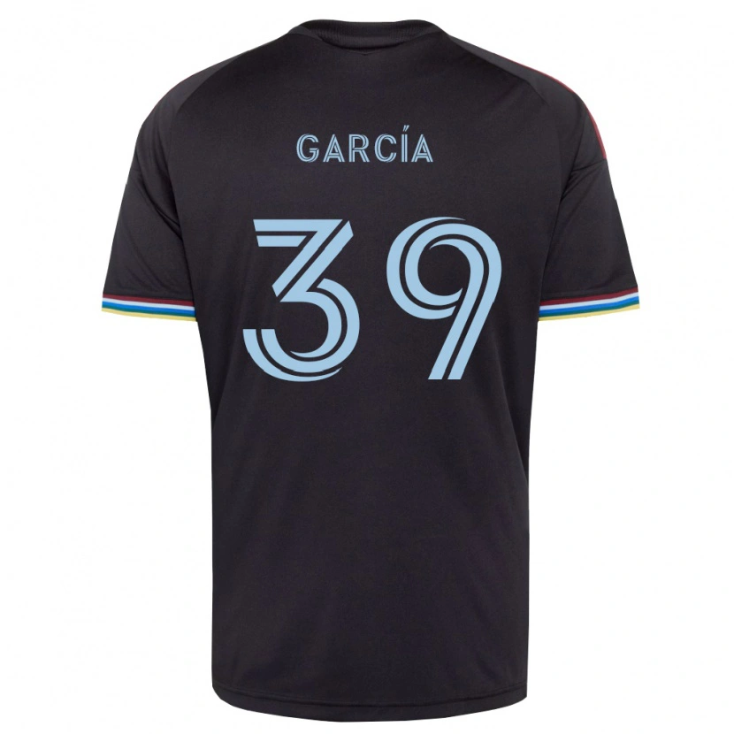 Danxen Hombre Camiseta Luis García #39 Azul Cielo Negro 1ª Equipación 2026/27 La Camisa México