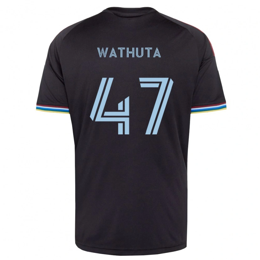 Danxen Hombre Camiseta Sydney Wathuta #47 Azul Cielo Negro 1ª Equipación 2026/27 La Camisa México
