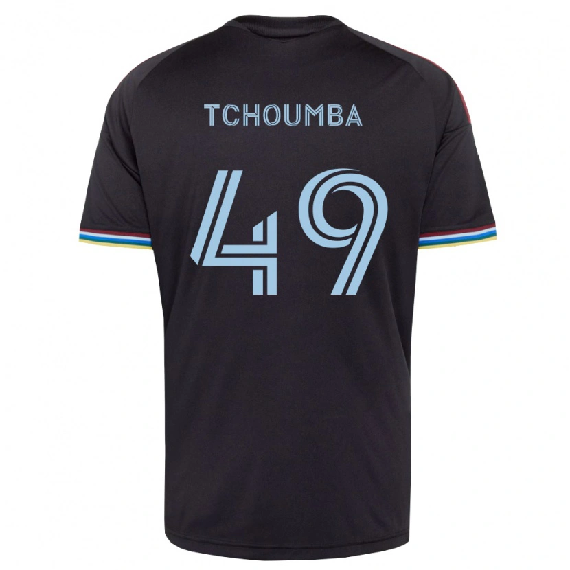 Danxen Hombre Camiseta Nathan Tchoumba #49 Azul Cielo Negro 1ª Equipación 2026/27 La Camisa México