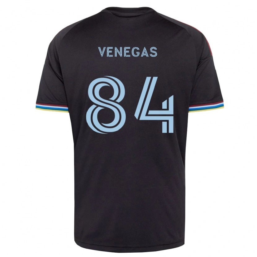 Danxen Hombre Camiseta Pedro Venegas #84 Azul Cielo Negro 1ª Equipación 2026/27 La Camisa México