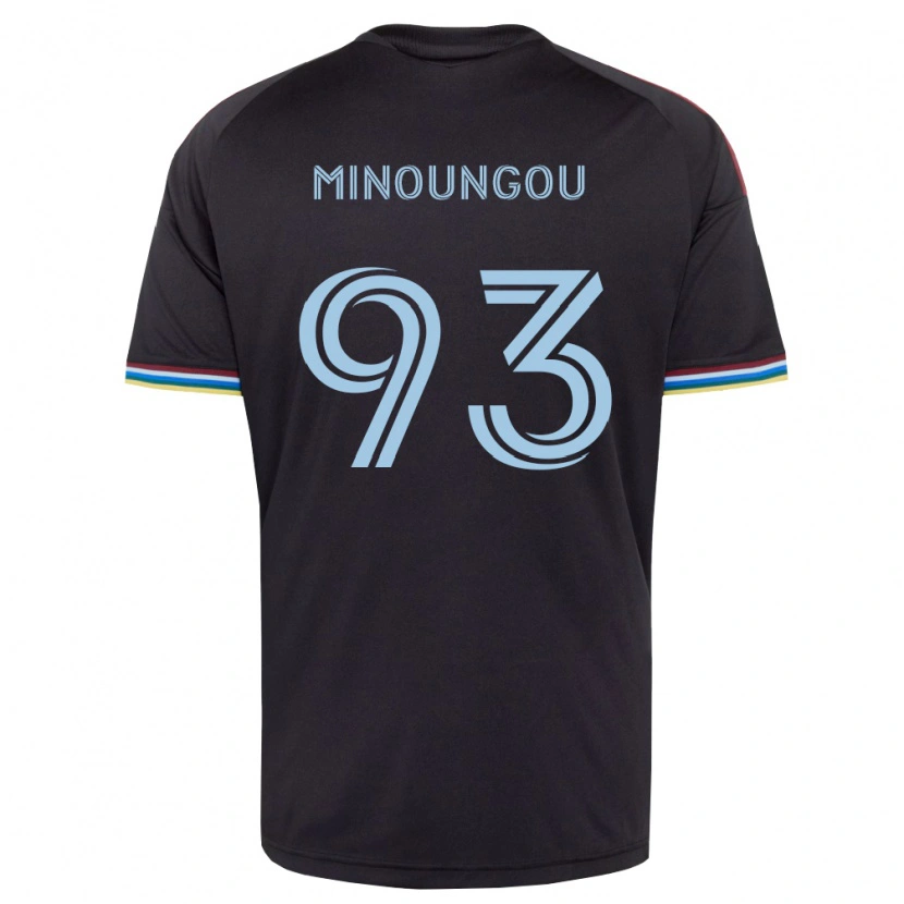 Danxen Hombre Camiseta Georgi Minoungou #93 Azul Cielo Negro 1ª Equipación 2026/27 La Camisa México