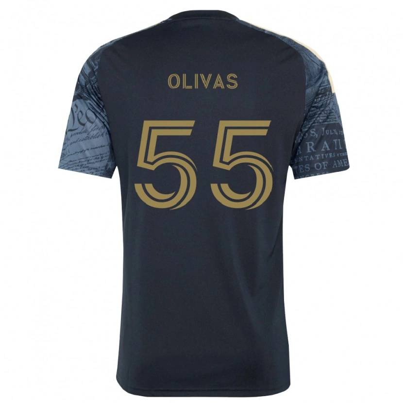 Danxen Hombre Camiseta Sal Olivas #55 Azul Marino Marrón 1ª Equipación 2026/27 La Camisa México