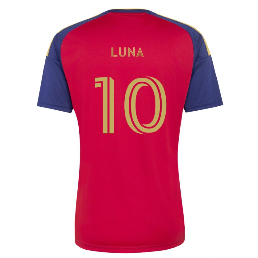 Danxen Hombre Camiseta Diego Luna #10 Azul Real Marrón Rojo 1ª Equipación 2026/27 La Camisa México