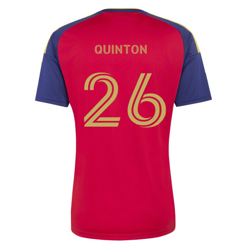 Danxen Hombre Camiseta Philip Quinton #26 Azul Real Marrón Rojo 1ª Equipación 2026/27 La Camisa México