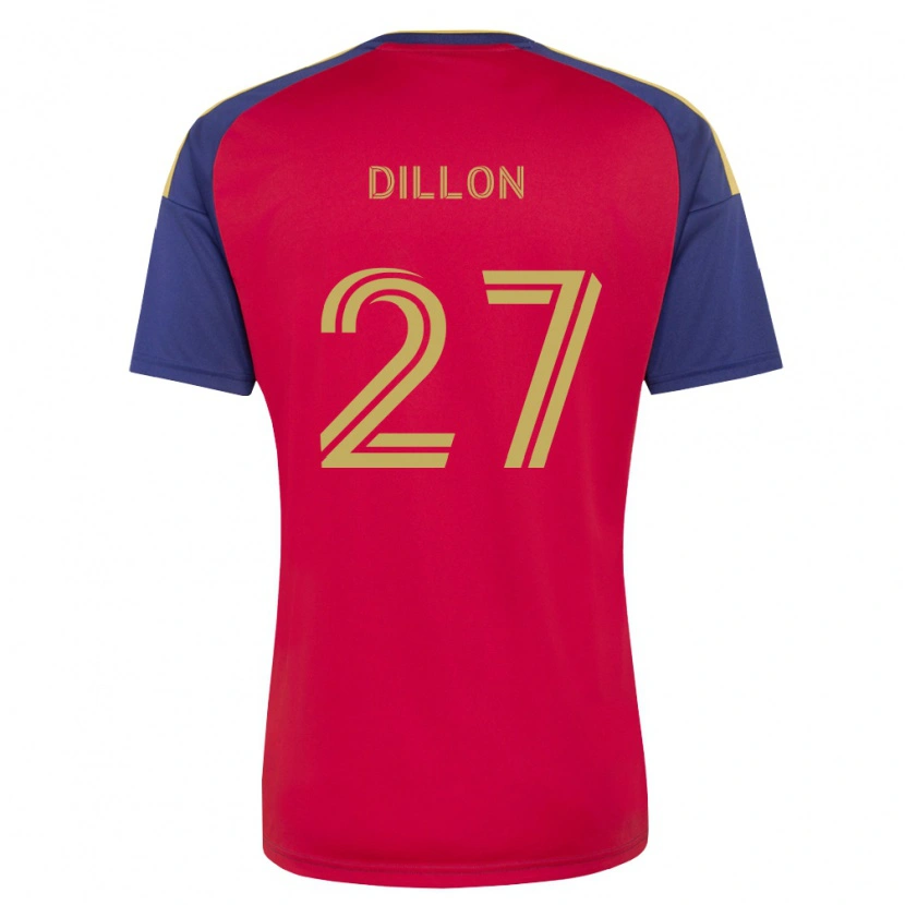 Danxen Hombre Camiseta Griffin Dillon #27 Azul Real Marrón Rojo 1ª Equipación 2026/27 La Camisa México