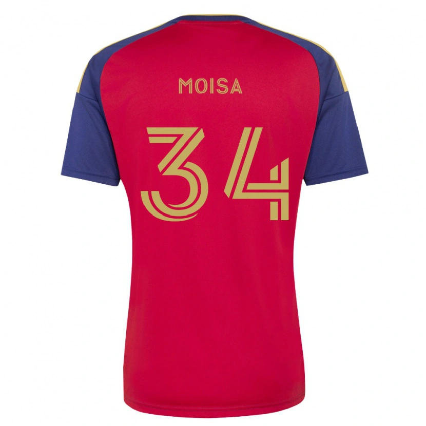 Danxen Hombre Camiseta Luca Moisa #34 Azul Real Marrón Rojo 1ª Equipación 2026/27 La Camisa México