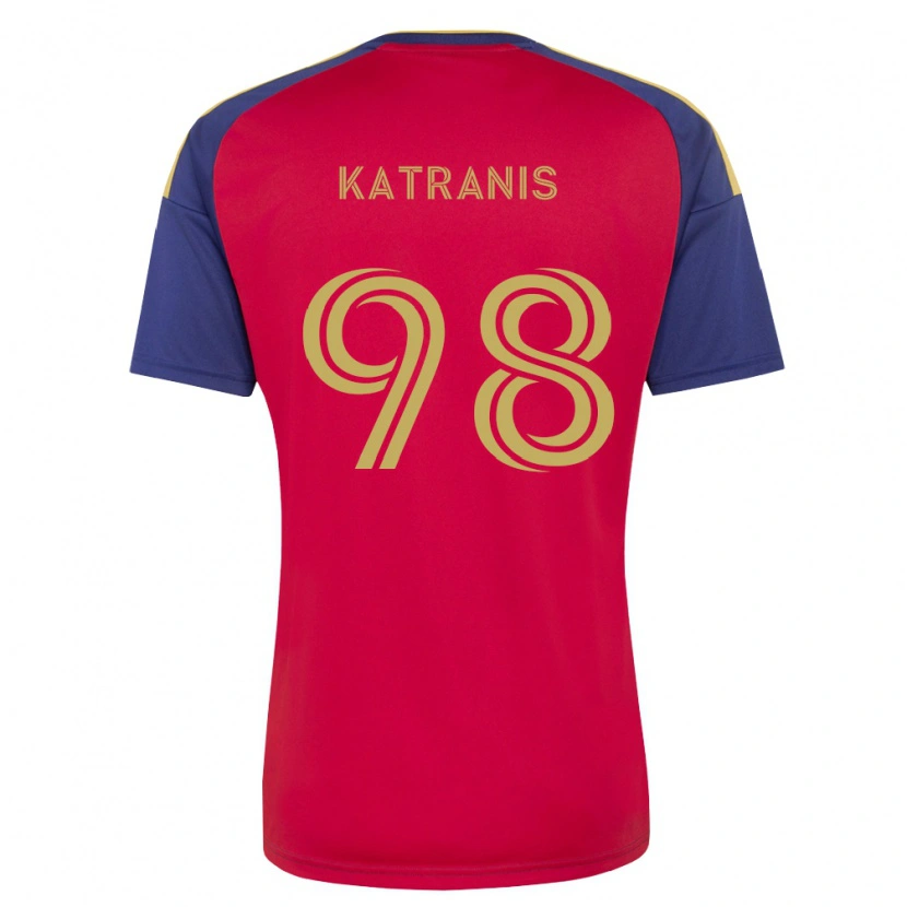Danxen Hombre Camiseta Alexandros Katranis #98 Azul Real Marrón Rojo 1ª Equipación 2026/27 La Camisa México