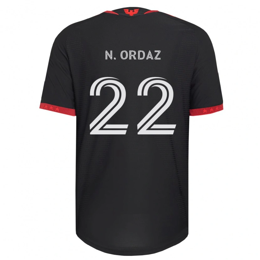 Danxen Hombre Camiseta Nathan Ordaz #22 Negro Blanco Rojo 1ª Equipación 2026/27 La Camisa México