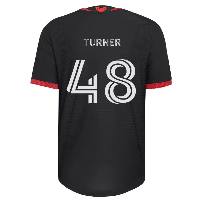 Danxen Hombre Camiseta Gavin Turner #48 Negro Blanco Rojo 1ª Equipación 2026/27 La Camisa México