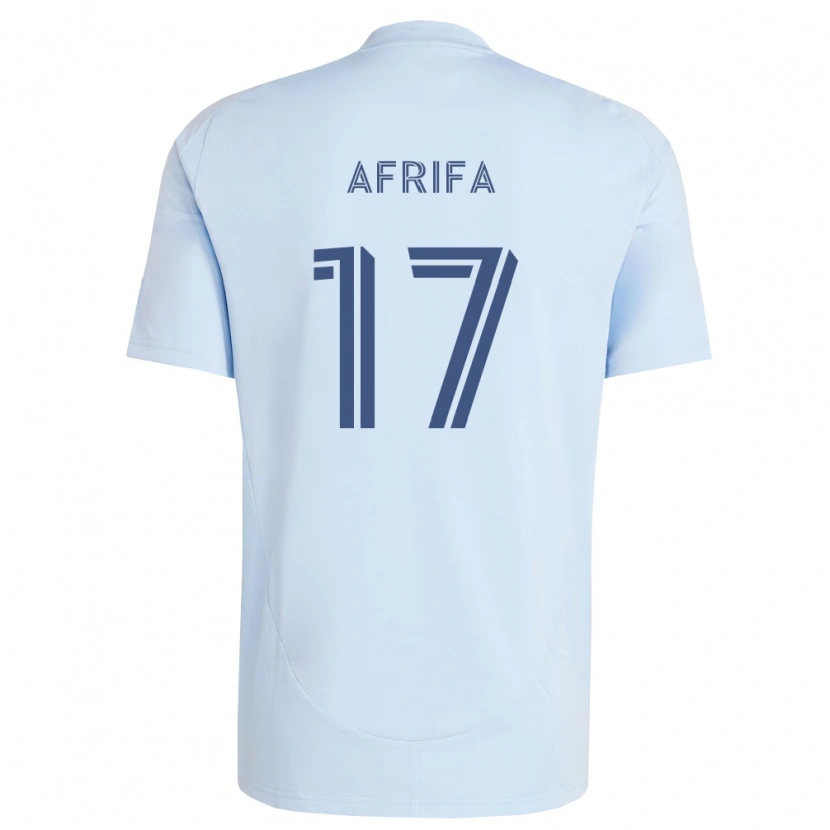 Danxen Hombre Camiseta Stephen Afrifa #17 Azul Claro Gris Claro 1ª Equipación 2026/27 La Camisa México