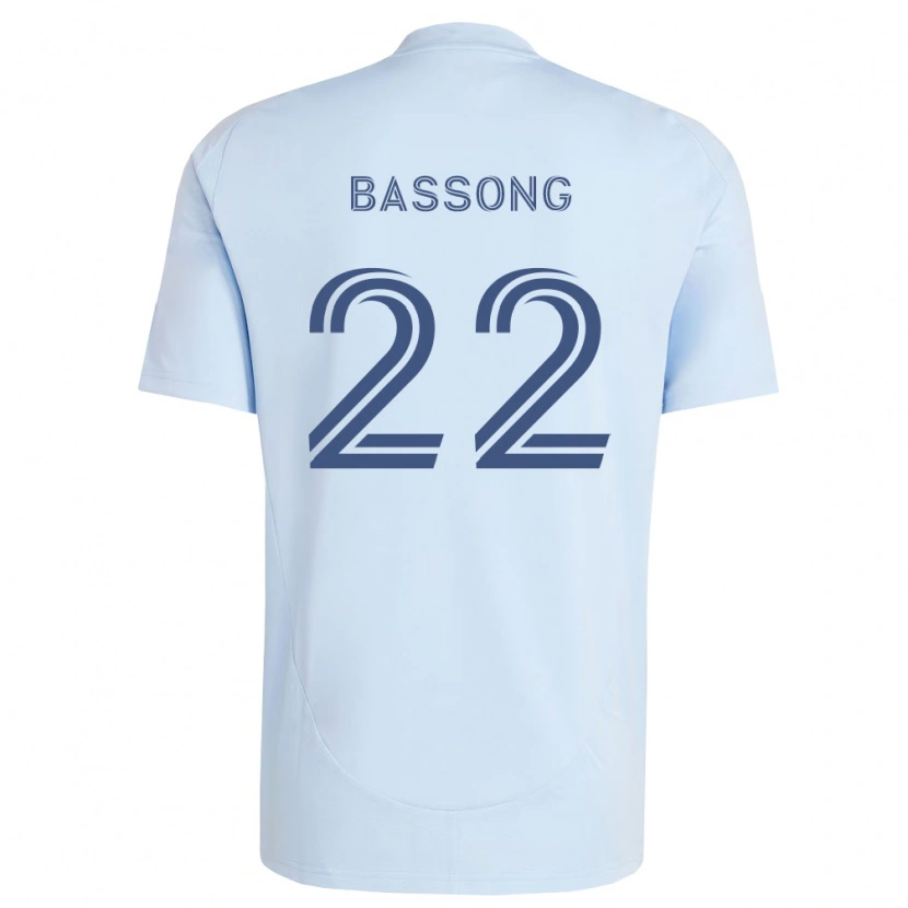 Danxen Hombre Camiseta Zorhan Bassong #22 Azul Claro Gris Claro 1ª Equipación 2026/27 La Camisa México
