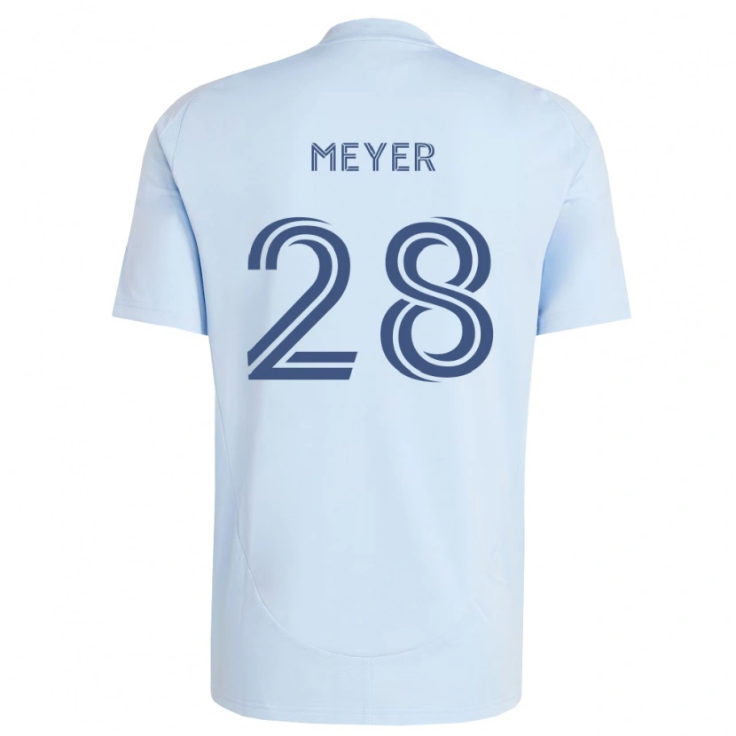 Danxen Hombre Camiseta Wyatt Meyer #28 Azul Claro Gris Claro 1ª Equipación 2026/27 La Camisa México
