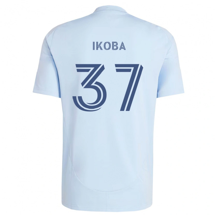 Danxen Hombre Camiseta Tega Ikoba #37 Azul Claro Gris Claro 1ª Equipación 2026/27 La Camisa México
