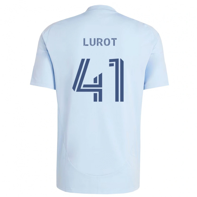 Danxen Hombre Camiseta Pierre Lurot #41 Azul Claro Gris Claro 1ª Equipación 2026/27 La Camisa México