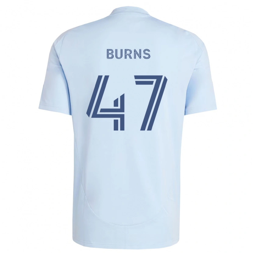 Danxen Hombre Camiseta Trevor Burns #47 Azul Claro Gris Claro 1ª Equipación 2026/27 La Camisa México