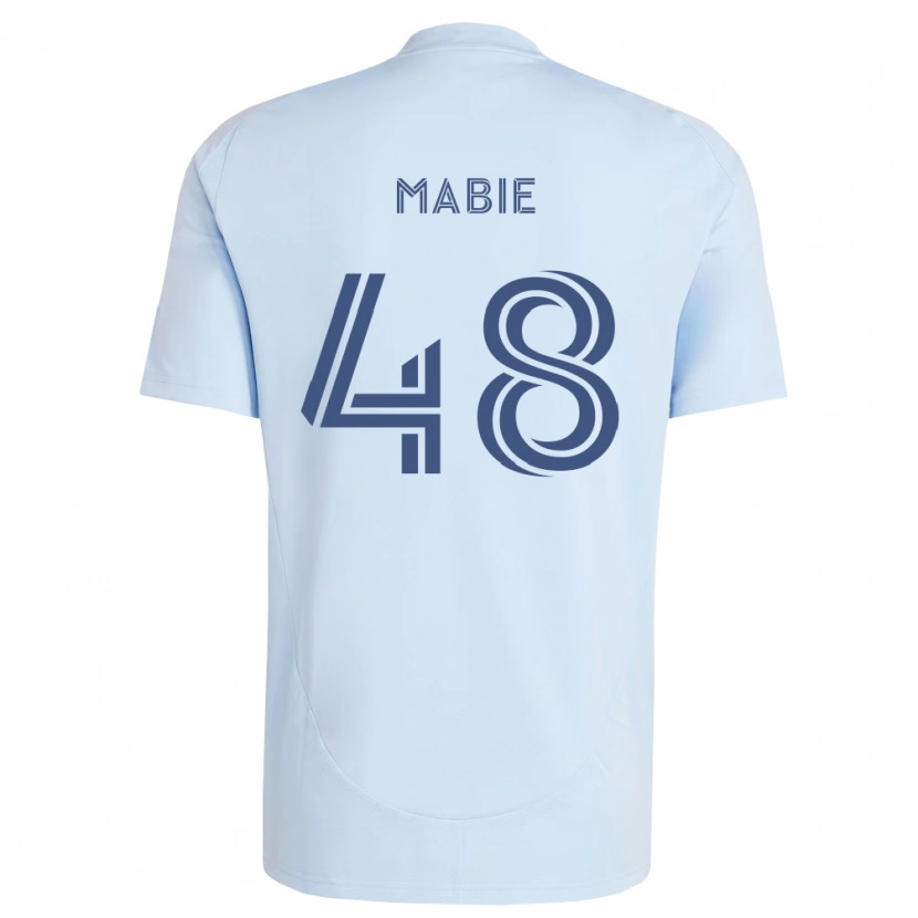 Danxen Hombre Camiseta Blaine Mabie #48 Azul Claro Gris Claro 1ª Equipación 2026/27 La Camisa México