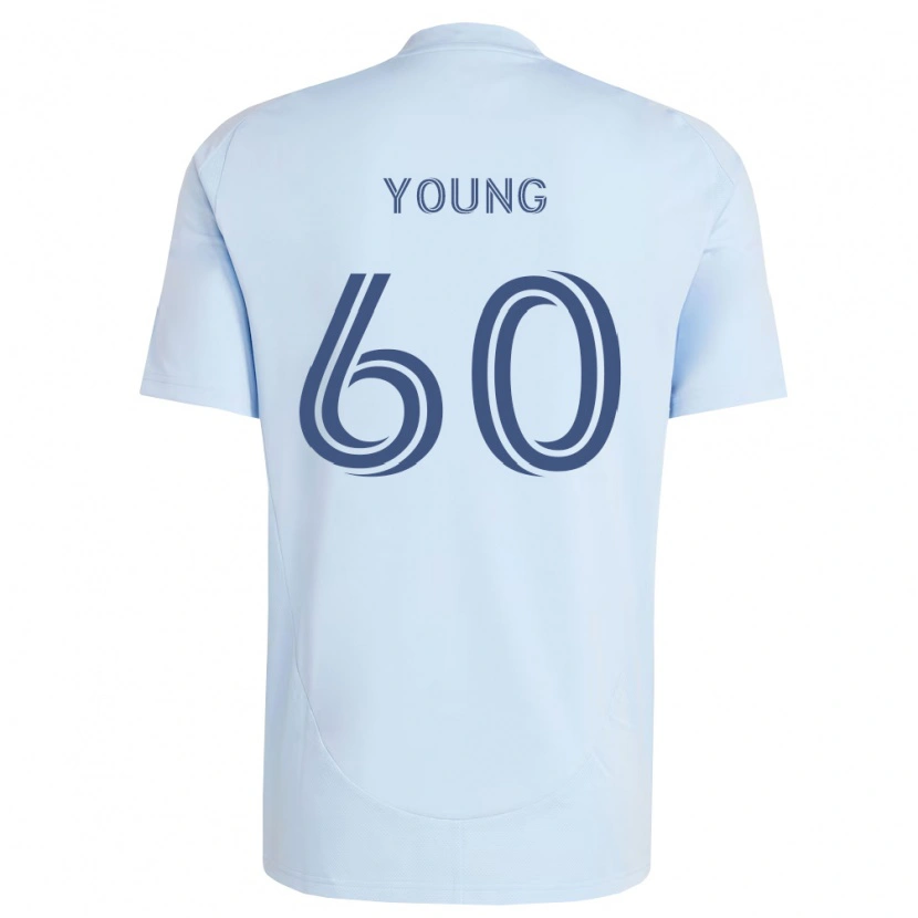 Danxen Hombre Camiseta Nate Young #60 Azul Claro Gris Claro 1ª Equipación 2026/27 La Camisa México