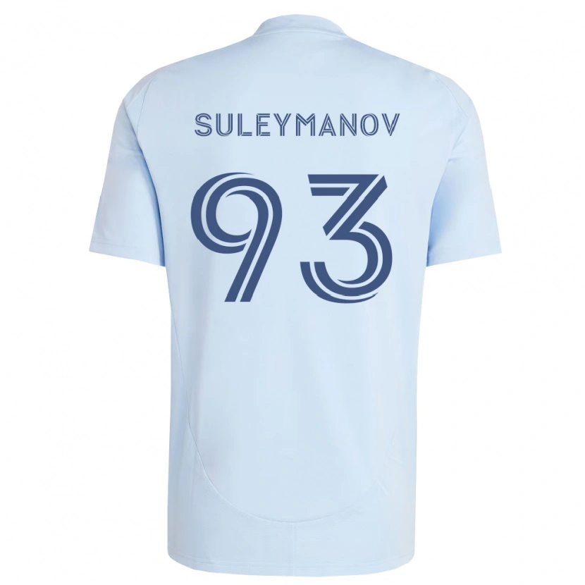 Danxen Hombre Camiseta Shapi Suleymanov #93 Azul Claro Gris Claro 1ª Equipación 2026/27 La Camisa México